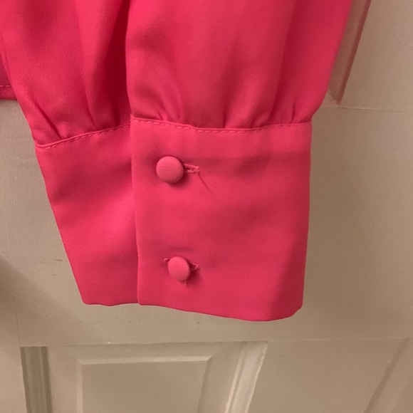 J. Crew Pink Long Sleeve Blouse - Picture 5 of 6